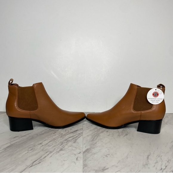 New! Blondo Emelia Chelsea Brown Leather Bootie 6.5 - Picture 5 of 14